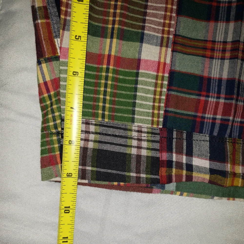 Polo Ralph Lauren Madras Plaid Patchwork Classic Shorts Men's Size 34 New - Picture 10 of 11